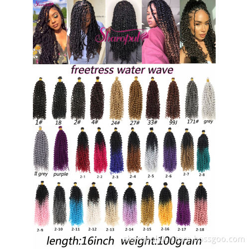crochet hair water wave curly synthetic hair braids bulk supplier afro kinky hair bulk